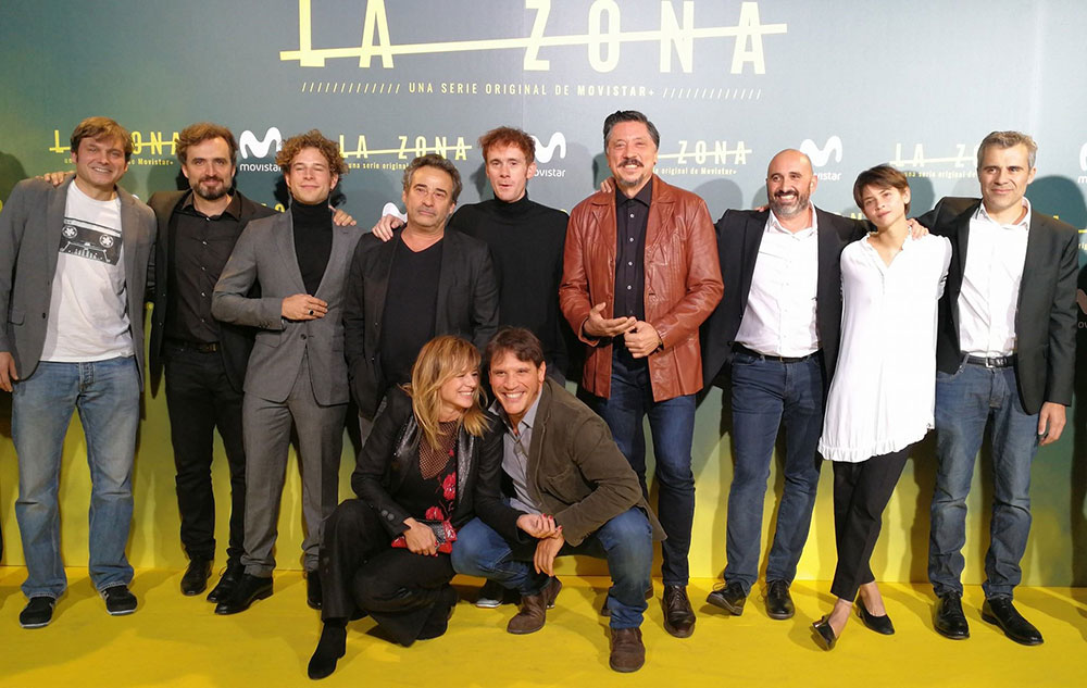 El equipo de La Zona en la presentación de la serie.