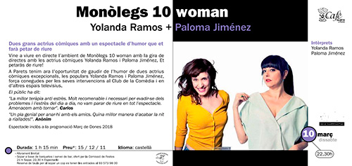 Yolanda Ramos y Paloma Jiménez en Parets del Vallès