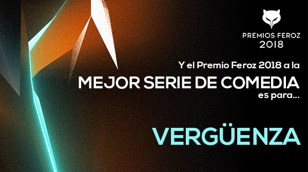 La serie VERGÜENZA se hace con el reconocimiento de los Premios Feroz 2018 a la Mejor Serie de Comedia.