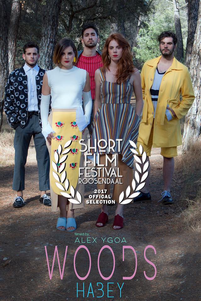 Cartel de Woods seleccionado en el Short Film Festival Roosendaal con Alejandro Chaparro.